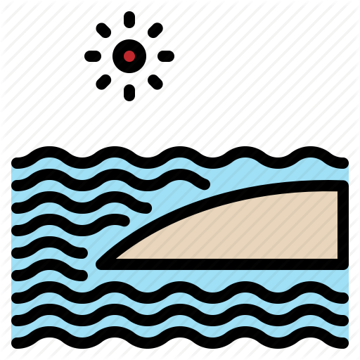 Sand Clipart Wave - Wave Of Beach Icon (512x512)