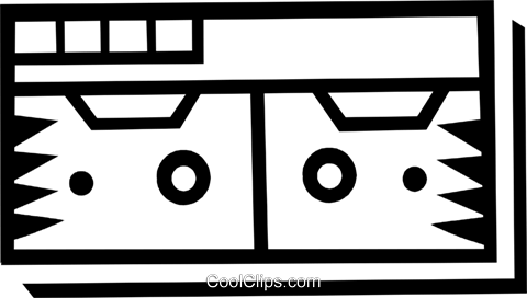 Portable Cassette Players Royalty Free Vector Clip - Circle (480x272)