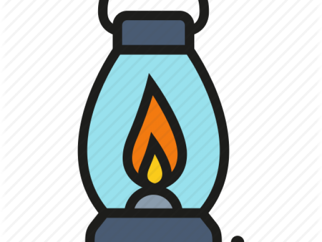 Oil Lamp Clipart Camping Lantern - Illustration (640x480)