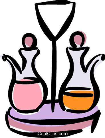 Oil Clipart Oil Vinegar - Oil And Vinegar Clipart (368x480)