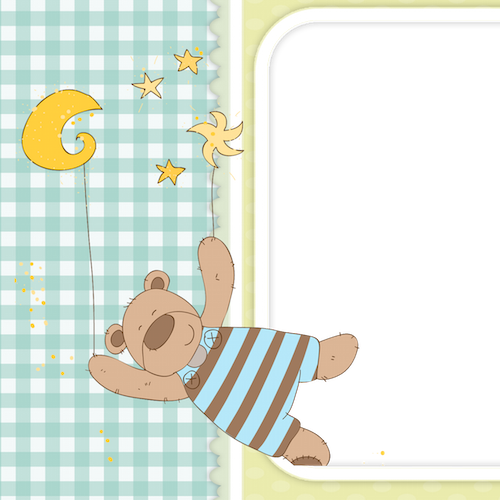 Choose Your Baby Themed Frame - Cartoon (500x500)