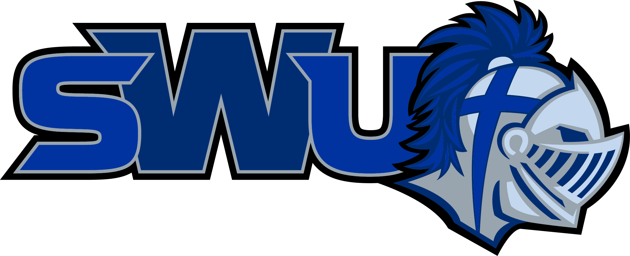 Swu Warrior Logo - Southern Wesleyan Warriors (2394x974)