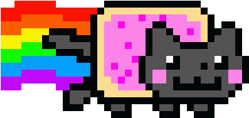 Nana Cat - Пиксель Арт Нян Кэт (480x310)