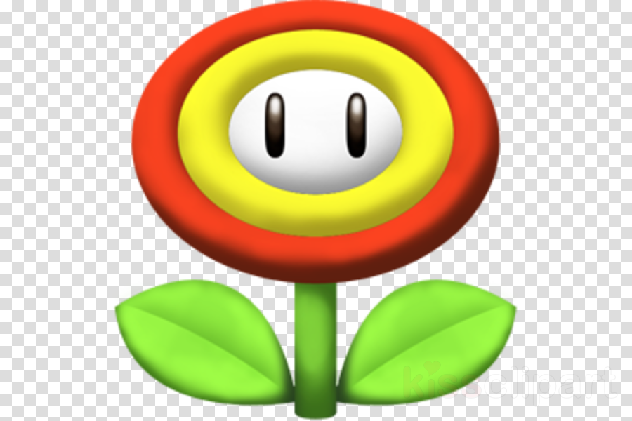Super Mario Fire Flower Clipart Mario Bros - Vinyl Record Png (900x600)