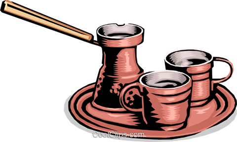 Clip Art Clipart True Cardamom Turkish Coffee - Earthenware (480x288)