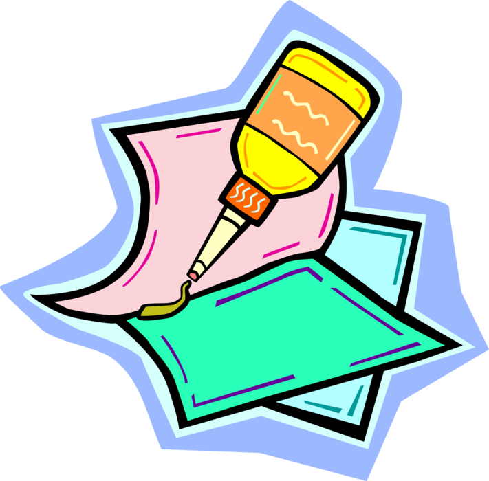 Glue Bottle - Leim Clipart (711x700)