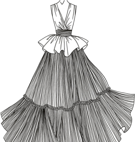 Drawn Grape Dress - رسم فساتين (640x480)