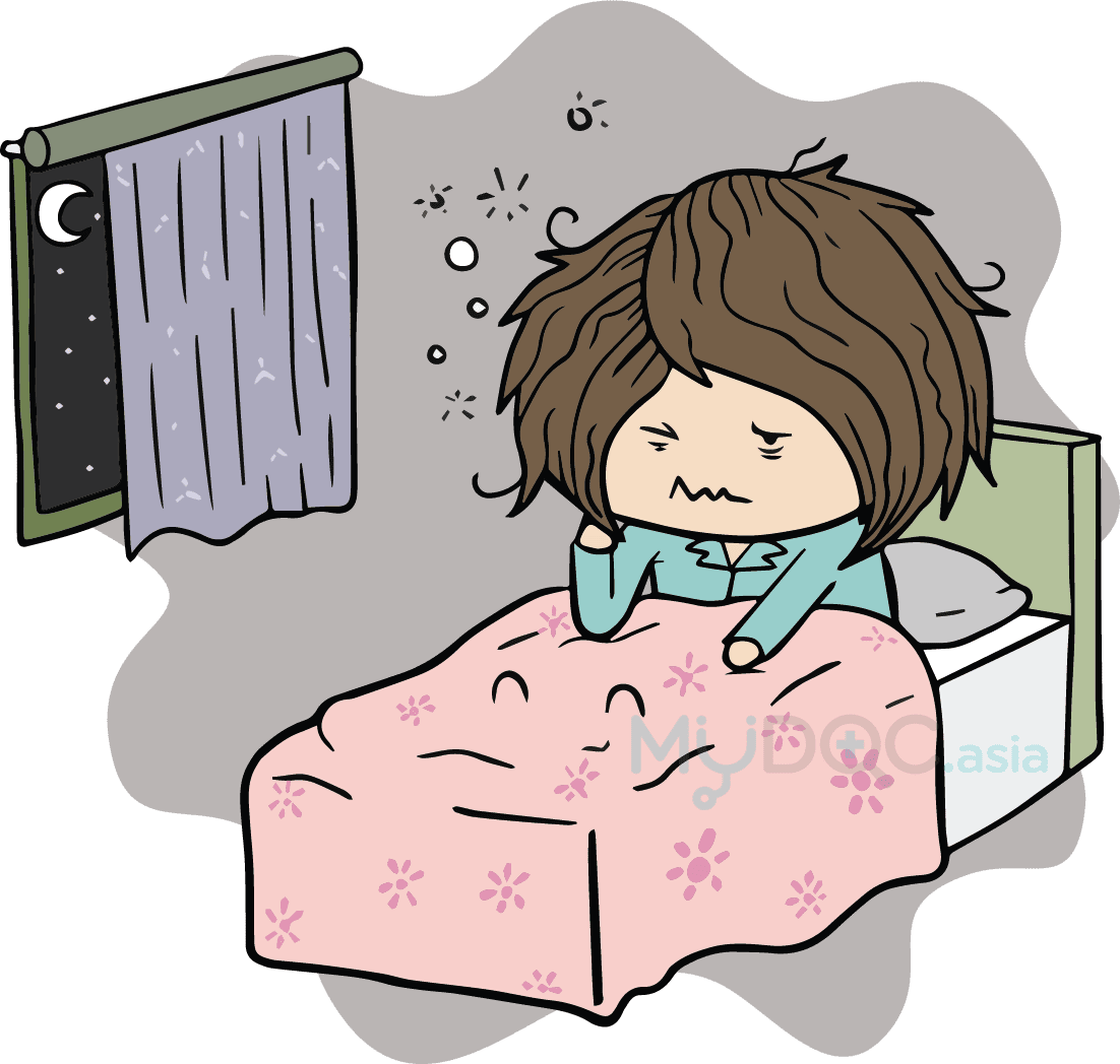 Alors, De Quoi Parle T On Aujourd'hui - Can T Sleep Clipart (1102x1048)