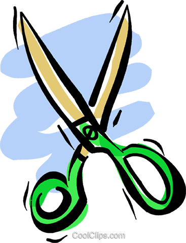 Tijeras Libres De Derechos Ilustraciones De Vectores - Schere Bilder Clipart (367x480)