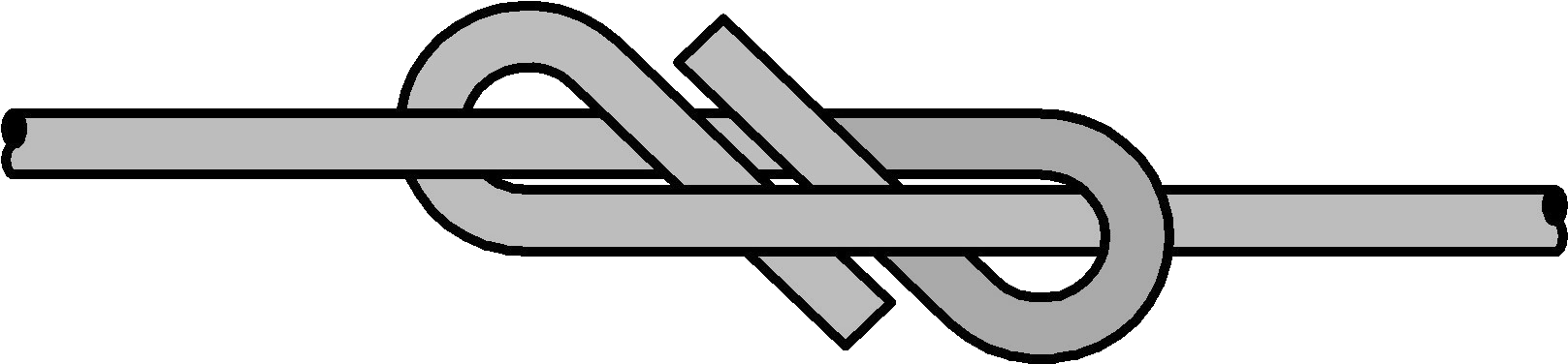 Picture Of Figure 8 Eight Fencing Knot - Fencing Figure Of Eight Knot (1712x468)