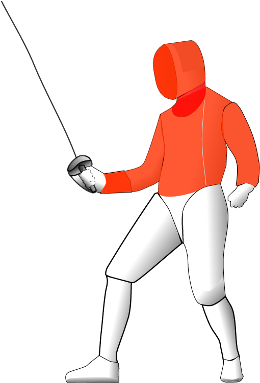 Valid Target Area In Sabre - Fencing Sabre (800x800)