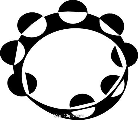 Tambourine Royalty Free Vector Clip Art Illustration - Circle (480x418)