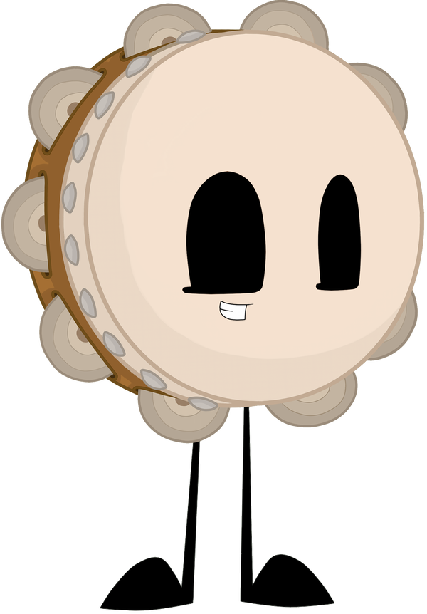 Tambourine By Carol2015 - Cartoon (600x862)