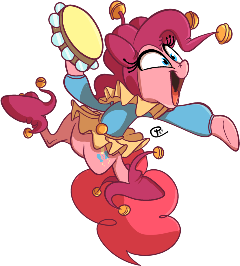 Psychoon, Clothes, Jester, Pinkie Pie, Safe, Solo, - Cartoon (993x1024)