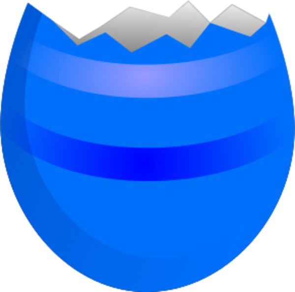 Crack Clipart Black And - Cracked Easter Egg Png (600x594)