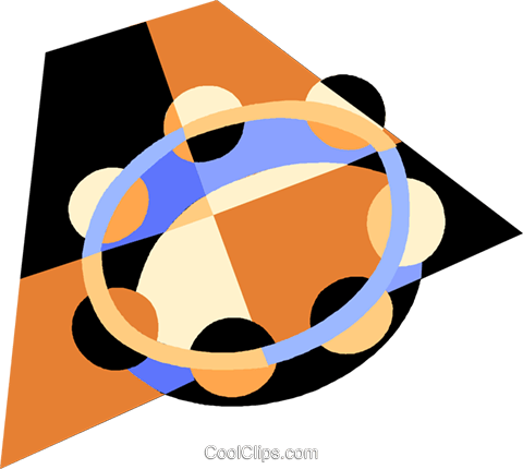 Tambourine Royalty Free Vector Clip Art Illustration - Graphic Design (480x430)