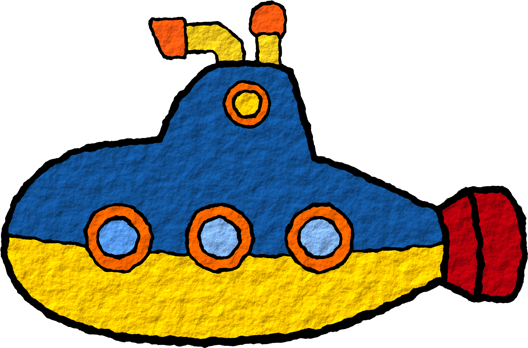 Submarine Clip Art - Submarine Clipart (2400x1697)