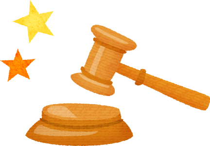 Judge Gavel - Star (432x300)