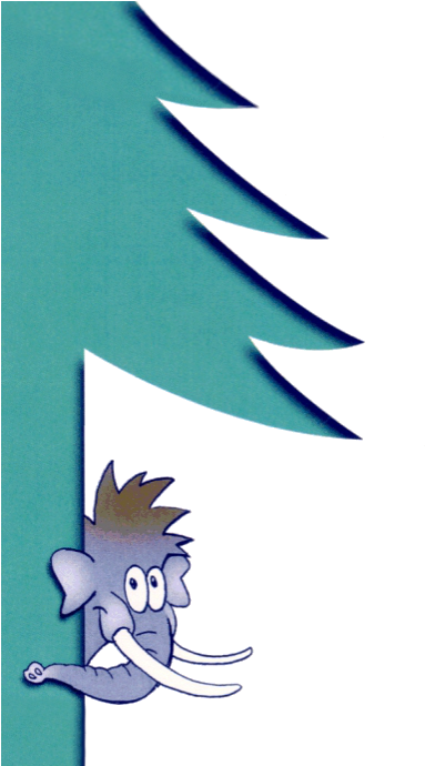 Merry Christmas And Happy New Year - Cartoon (391x689)