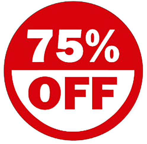 75% Off Clipart Winter - 50% Off Sticker (632x632)