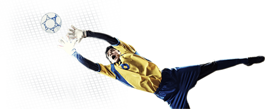 Frontstage Beamer 150x150cm Leinwand Rollo Heimkino - Goalkeeper (900x372)