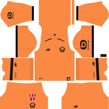 Lille Losc Goalkeeper Away Kit 2018-19 Dream Dls Kits - Dls 19 Kits Barcelona (375x376)