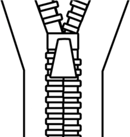 Zipper Clipart Unzipped - Zip In Clip Art (640x480)