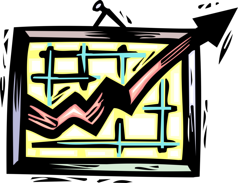 Vector Illustration Of Business Corporate Sales Data - Vector Illustration Of Business Corporate Sales Data (909x700)