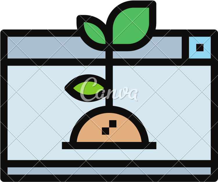 Growth Business The Chart Benefit Plant Icon - Cartoon (800x800)