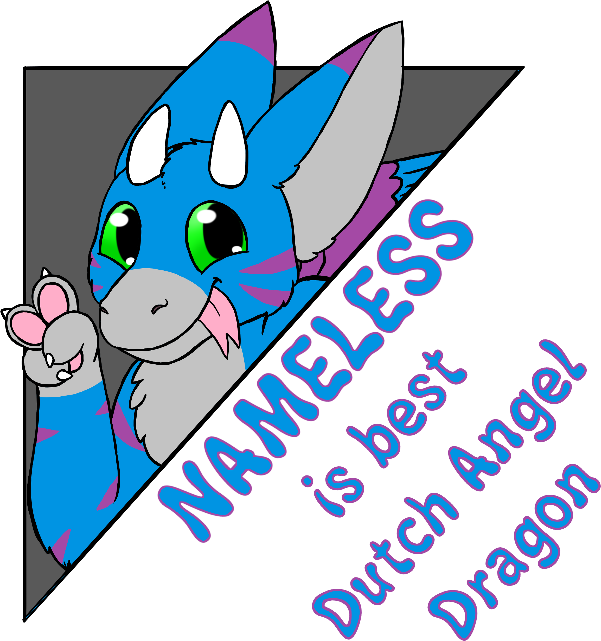 Nameless Is Best Dutch Angel Dragon - Dutch Angel Dragon Png (2500x2500)