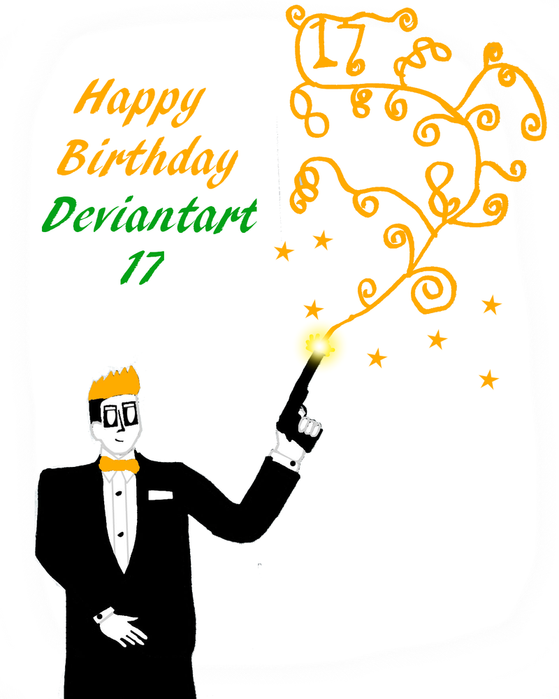 Happy 17th Birthday Deviantart By Lightasticdaniel - Illustration (800x1000)