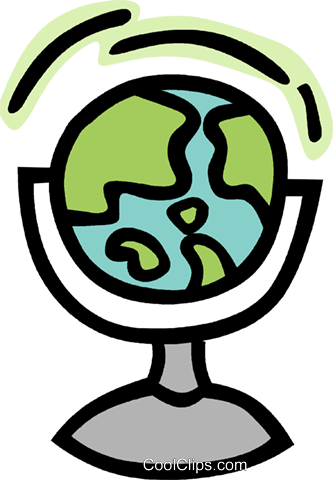Weltkugel Vektor Clipart Bild - Elements Of The Greenhouse Effect (333x480)