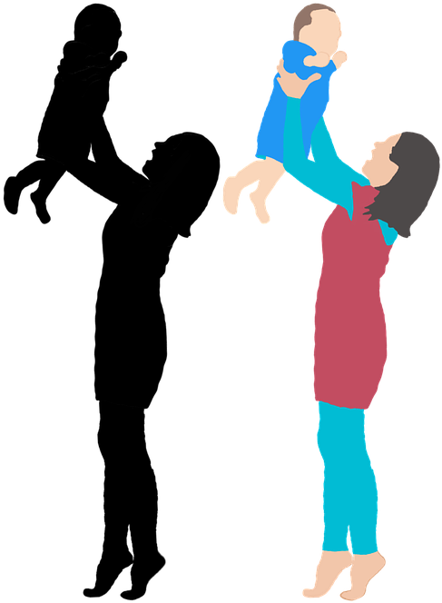 Basketball Clipart Mom - Adulto E Criança Png (720x720)