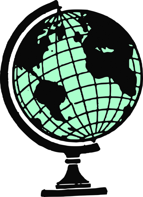 Globe,free - Clip Art Globe (500x689)