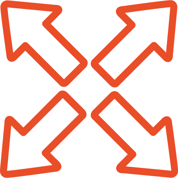Reach Strong & Cross Media Marketing - Expansion Symbol (600x600)