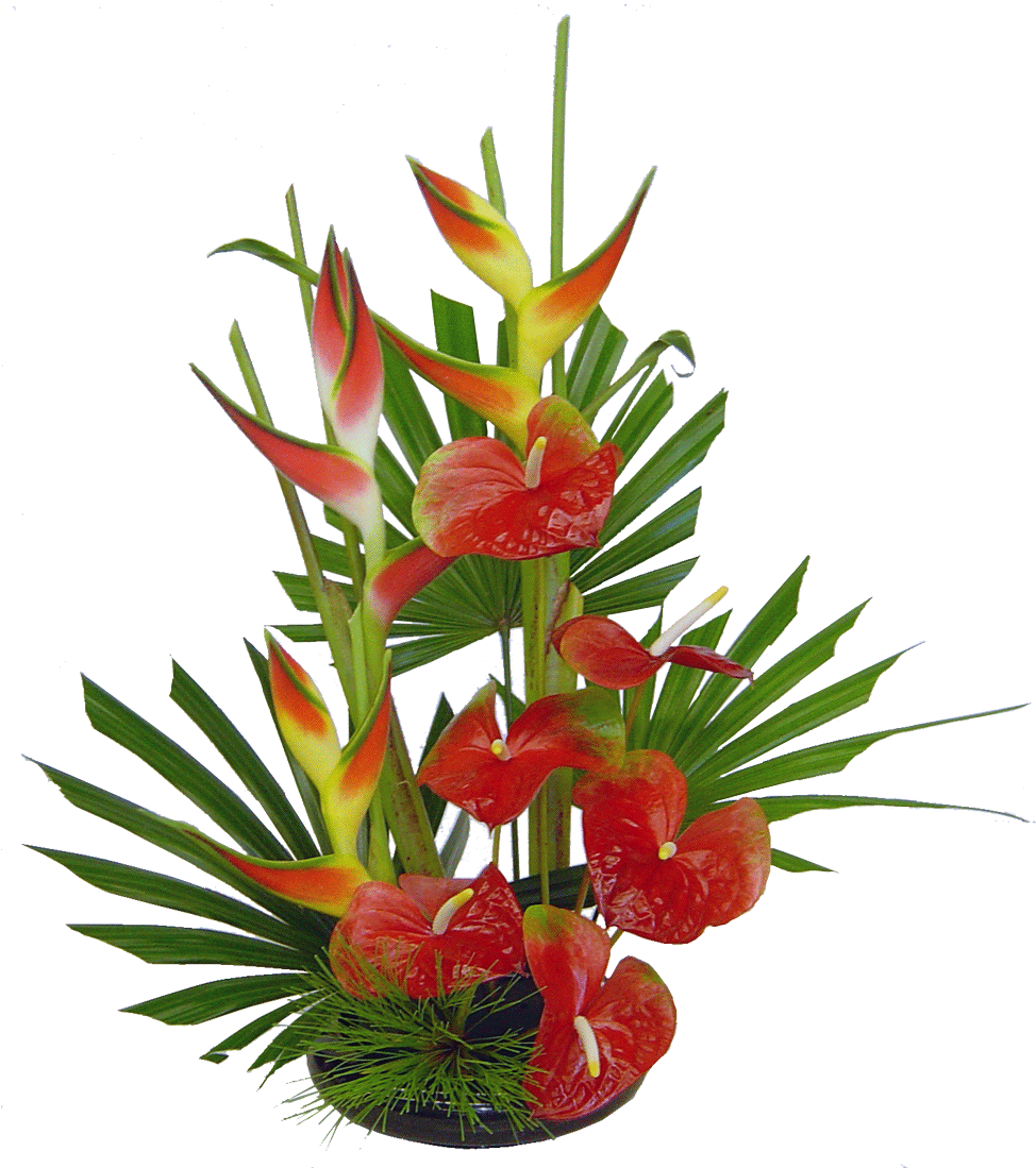 Welcome Tropical Floral Creation - Flowers Bouquet Transparent Background (1200x1200)