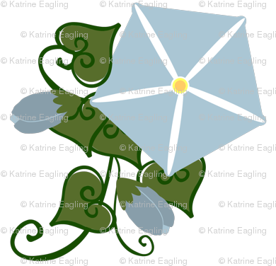 Morning Glory Vine-large - Morning Glory Vine-large (400x400)