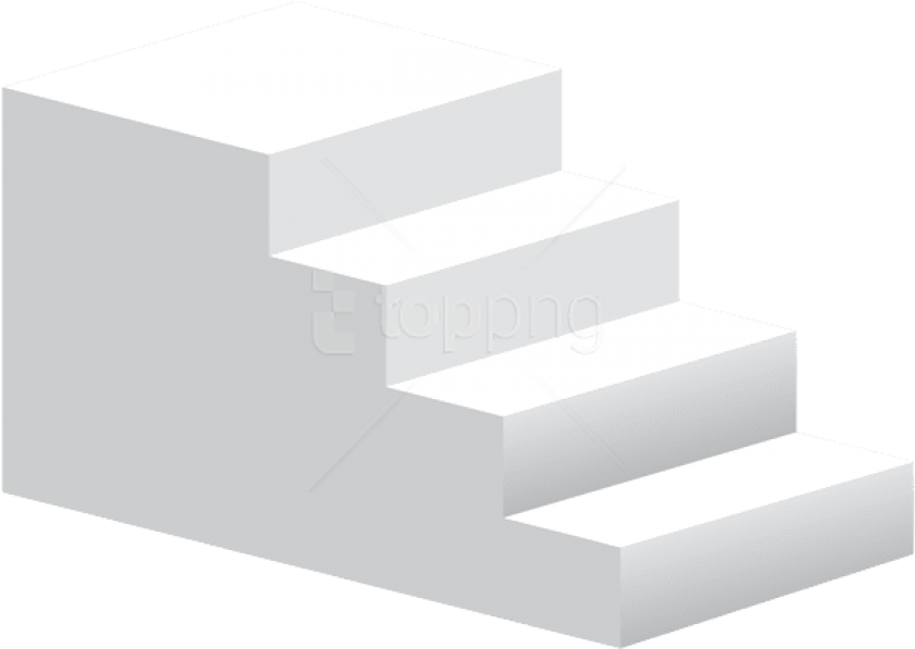 Free Png Download White Stairs Transparent Clipart - Stairs Clipart Transparent Background (850x604)