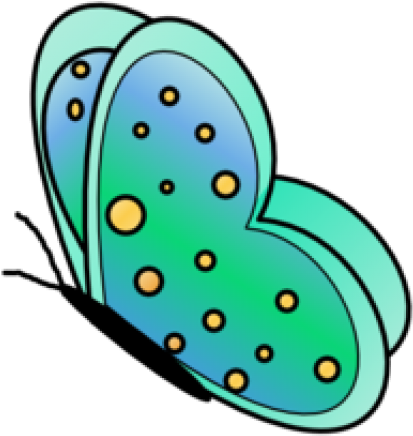 Luna Moth Clipart Gif Transparent - Gambar Kupu Kupu Kartun Png (640x480)