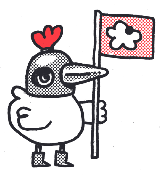 Castle Bird - Cartoon (565x599)