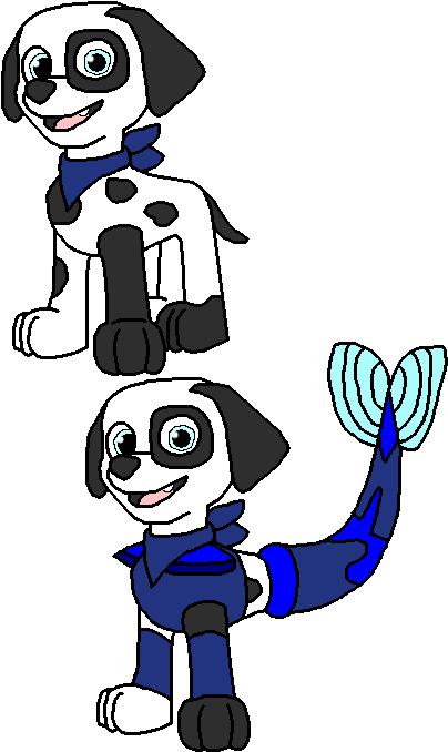 Dinah The Water Pup By Wolf Prince Leon - Cartoon (448x678)