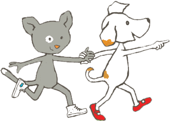 A Character That Was Born From A Real Dog, Lida's Dog - Cartoon (380x380)