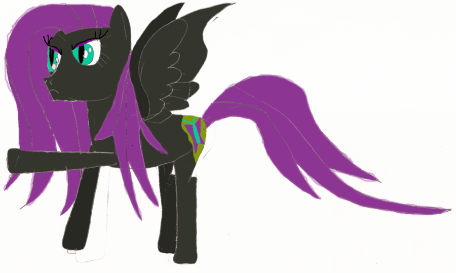 Nightmare Clipart Pony Fluttershy Princess Luna - Illustration (900x539)