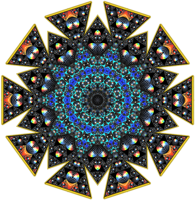 Kaleidoscope Png High Quality Image - Fractal (703x720)