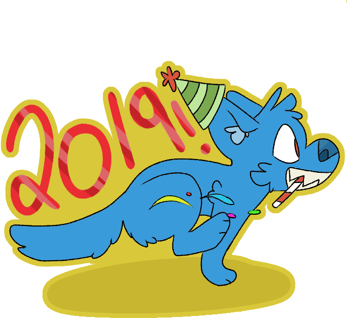 A New Year By Kaleidoscope-k9 - Cartoon (700x700)