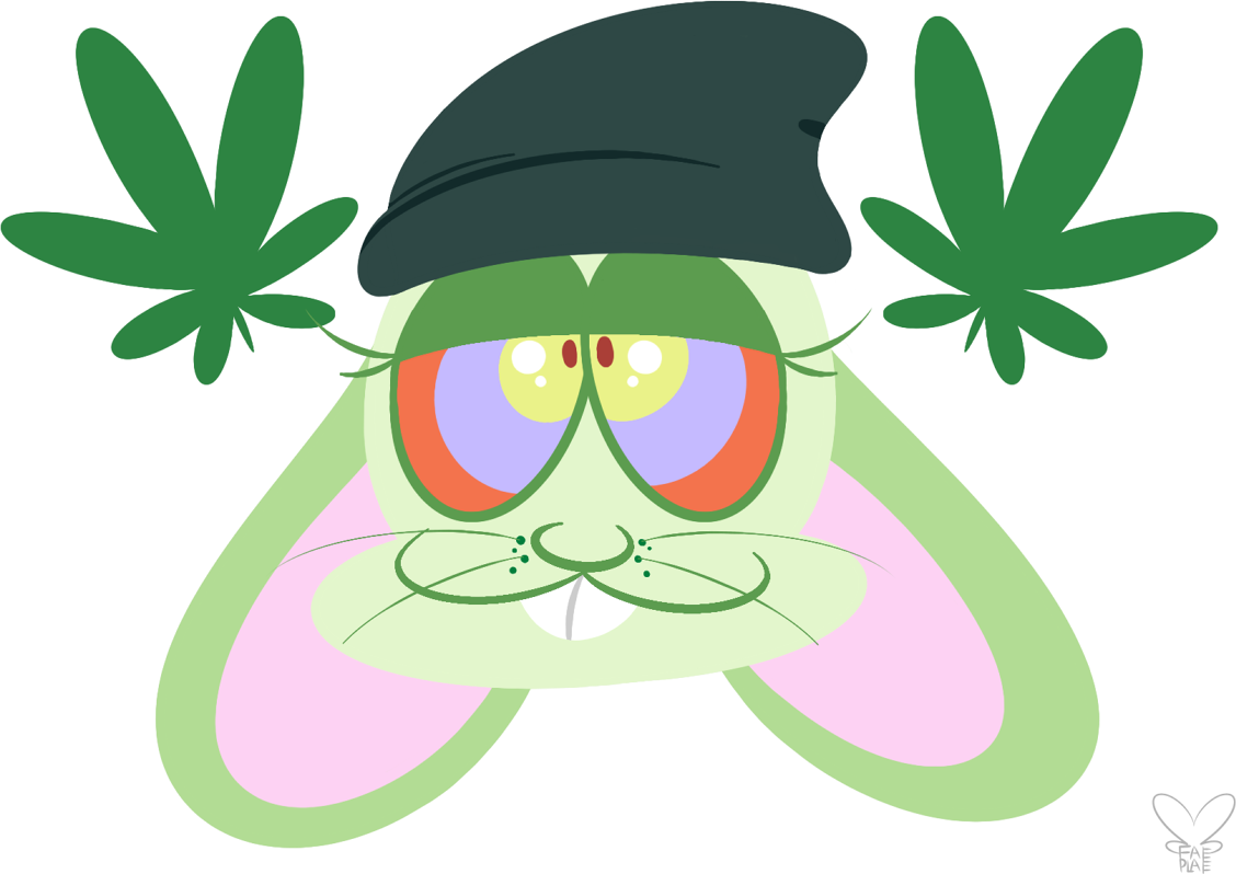 Stoner Bunny - Illustration (1128x798)