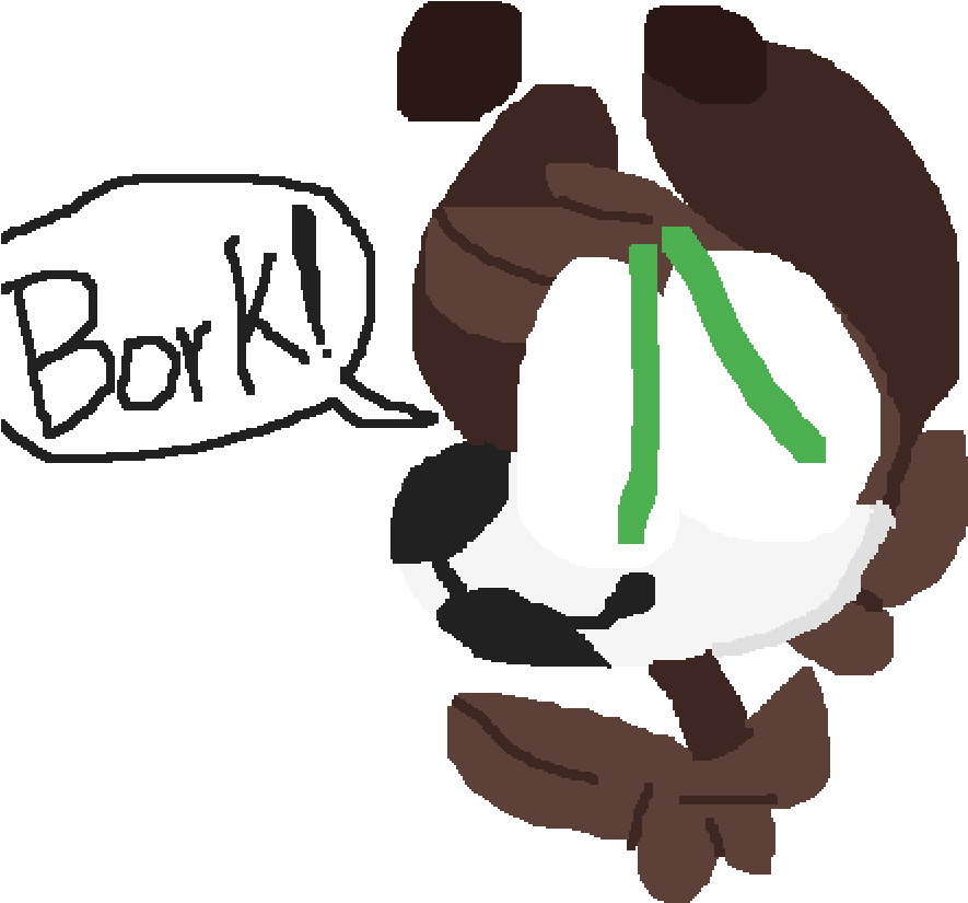 He Bork - Cartoon (1000x1000)