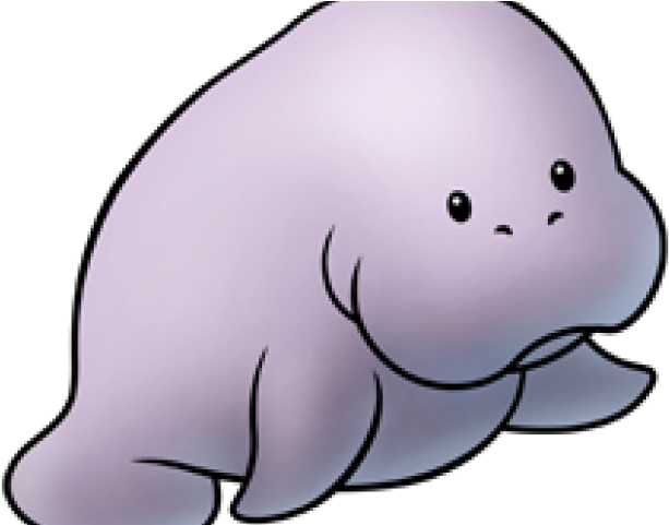 Armadillo Clipart Kawaii - Cute Manatee (640x480)