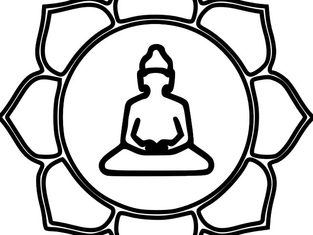 Buddha Clipart Map - Buddhism Drawing Symbol (640x480)