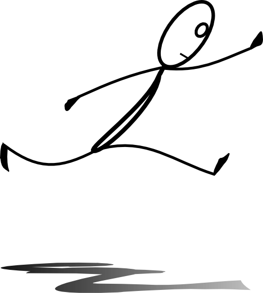 Al Jumping - Jumping Stick Figure Transparent (512x570)